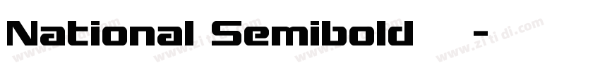 National Semibold 粗体字体转换
